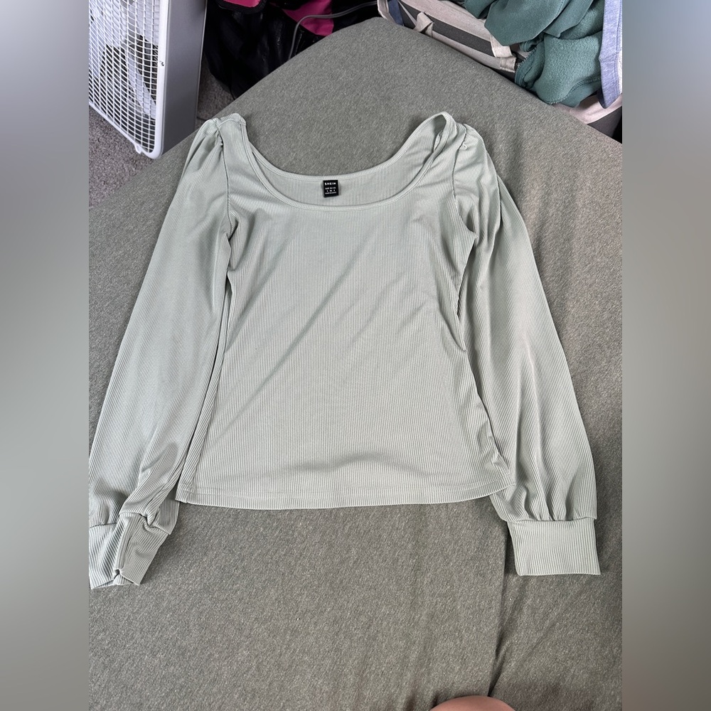 SHEIN Sage Long Sleeve Top